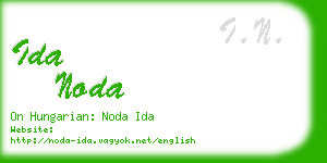 ida noda business card